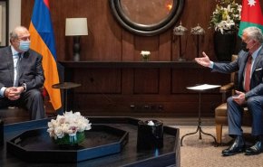 دیدار رئیس‌جمهور ارمنستان با شاه اردن
