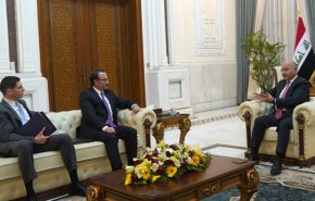 دیدار معاون وزیر خارجه آمریکا با رئیس جمهور عراق