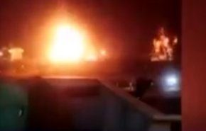 فیلمی که از انفجار نفتکش انگلیسی در بندر جده منتشر شده است