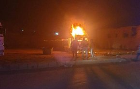 شاهد انفجار عبوة ناسفة بسيارة في مدينة الباب بريف حلب