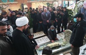 شیخ الخزعلی بر سر مزار «المهندس»: انتقام خون آن‌ها را خواهیم گرفت