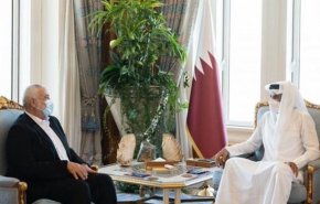 دیدار هنیه با امیر قطر پس از آشتی دوحه و ریاض
