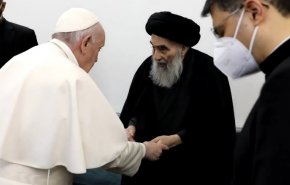 فیلم.. لحظه تاریخی وداع پاپ با آیت الله سیستانی