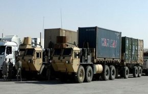 سومین کاروان لجستیک نظامیان تروریست آمریکا در عراق هدف قرار گرفت
