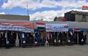 گردهمایی مردمی در قامشلی برای حمایت از بشار اسد و اخراج اشغالگران آمریکایی
