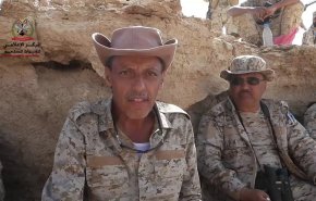 فیلمی از لحظه کشته شدن فرمانده ارشد دولت مستعفی منصور هادی 
