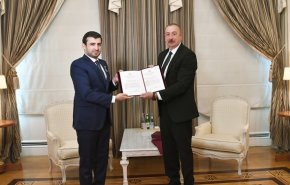 رئیس‌جمهور آذربایجان به داماد اردوغان نشان افتخار داد
