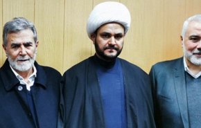 دبیرکل نجباء در دیدار با هنیه و نخاله: به عمق سرزمین‌های اشغالی دسترسی داریم