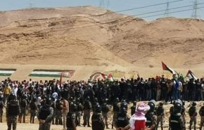 عزیمت هزاران اردنی به مرز فلسطین در حمایت از مقاومت