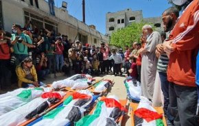تشییع شهدای قتل عام در اردوگاه «الشاطئ» غزه+تصاویر
