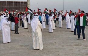 تظاهرات بحرینی‌ها در حمایت از فلسطینیان در قدس و غزه