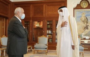 امیر قطر در دیدار با هنیه بر حمایتش از ملت فلسطین تاکید کرد