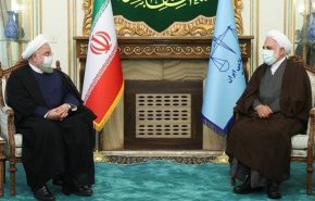 روحانی با رئیس جدید قوه قضائیه دیدار کرد