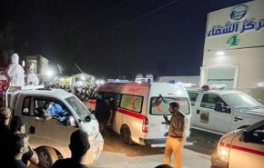 ویدئویی از لحظات اول حادثه  آتش سوزی بیمارستان عراق