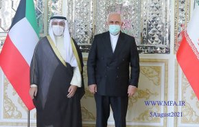 رایزنی وزیر امورخارجه کویت با ظریف در تهران