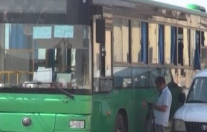 خروج حافلات تقل مسلحين إلى الشمال السوري
