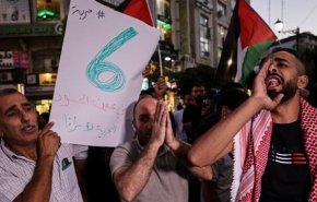 راهپیمایی فلسطینیان برای دومین روز متوالی در حمایت از اسرا