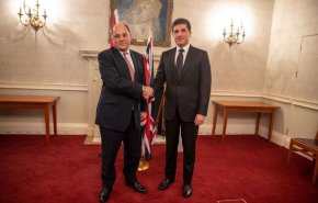 وزیر دفاع انگلیس میزبان رئیس اقلیم کردستان عراق

