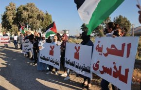 تظاهرات فلسطینیان ۱۹۴۸ در مقابل زندان جلبوع + تصاویر