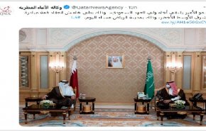 دیدار امیر قطر و بن‌سلمان درباره تحولات منطقه