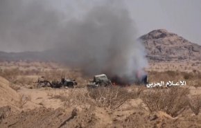 دفع حمله مزدوران سعودی به غرب تعز + فیلم