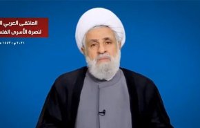 نعیم قاسم:سقوط رژیم اشغالگر حتمی است؛آرامش منطقه در گرو آزادی فلسطین است