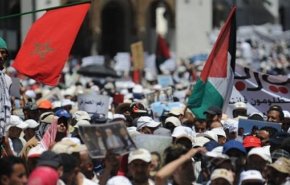 دولت مغرب تظاهرات همبستگی با ملت فلسطین را سرکوب کرد
