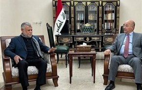 رایزنی رئیس جمهور عراق با رئیس ائتلاف الفتح