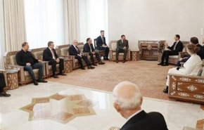 دیدار یک هیأت پارلمانی روسیه با «بشار اسد»