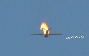 پدافند هوایی یمن هواپیمای جاسوسی اسکن ایگل آمریکا را ساقط کرد