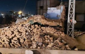 تخريب كامل ساختمان یک زیارتگاه در شمال ناصریه بر اثر انفجار بمب
