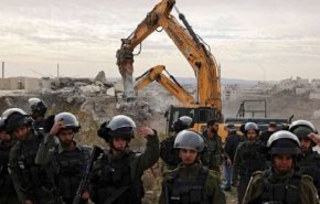 تخریب خانه یک فلسطینی در کرانه باختری دریورش صبح امروز صهیونیست ها به قدس