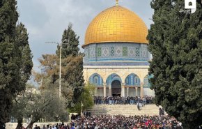 مشارکت 50 هزار نفر در نماز جمعه مسجد الاقصی