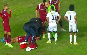'كاد يبلع لسانه' : نجاة لاعب بالدوري المصري من الموت