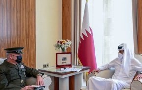 دیدار فرمانده سنتکام با امیر قطر
