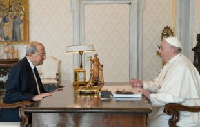 پاپ در دیدار عون: درباره سفر به لبنان تصمیم خود را گرفته‌ام
