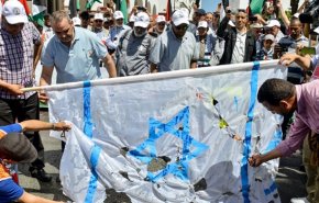 برخورد خشن نیروهای امنیتی مغرب با تظاهرات ضد صهیونیستی