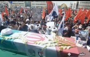 مراسم تشییع پیکر شهید حجت الاسلام محمد اصلانی با حضور گسترده مردم مشهد برگزار شد
