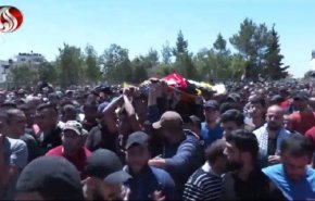 تشییع با شکوه پیکر 4 شهید فلسطینی در کرانه‌باختری