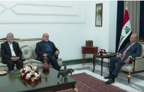 ایرج مسجدی در پایان ماموریت خود در عراق با برهم صالح دیدار کرد
