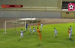  گل عجیب در لیگ فوتبال ایران + فیلم 