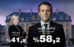 لحظة بلحظة.. ماكرون يفوز بولاية ثانية بحصوله على نسبة 58.2% من الاصوات
