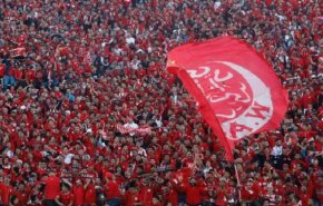 حمایت مغربی‌ها از فلسطین در ورزشگاه کازابلانکا+ویدئو