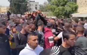تشییع پیکر شهید احمد مساد + فیلم