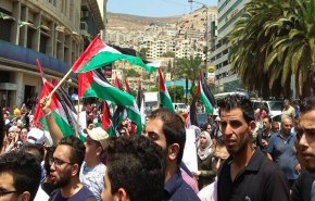 برگزاری تجمع همبستگی با قدس و مسجد الاقصی در «صیدا» لبنان