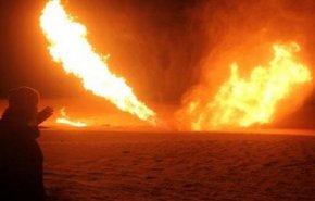 انفجار در خط لوله گاز مصر در صحرای سینا