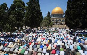 برگزاری نماز عید سعید فطر در صحن‌های مسجدالاقصی