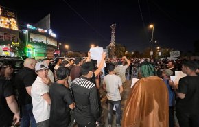 تظاهرات مقابل کنسولگری ترکیه در بغداد
