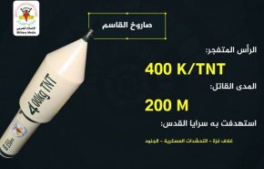 گردان های قدس برای اولین بار جزئیات جدیدی  از شلیک موشک القاسم را منتشر کرد+ ویدیو