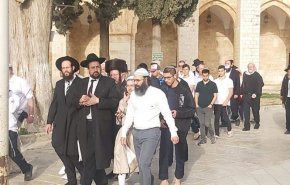 تعرض شهرک‌نشینان صهیونیست به مسجدالاقصی همزمان با سالروز نکبت